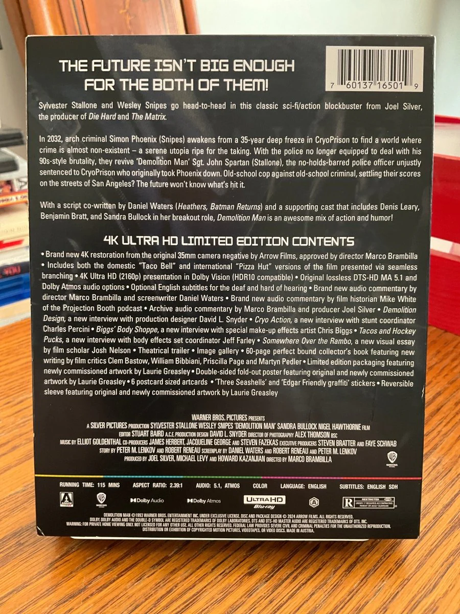 Demolition Man (4K UHD, Limited Edition) USED - Image 2
