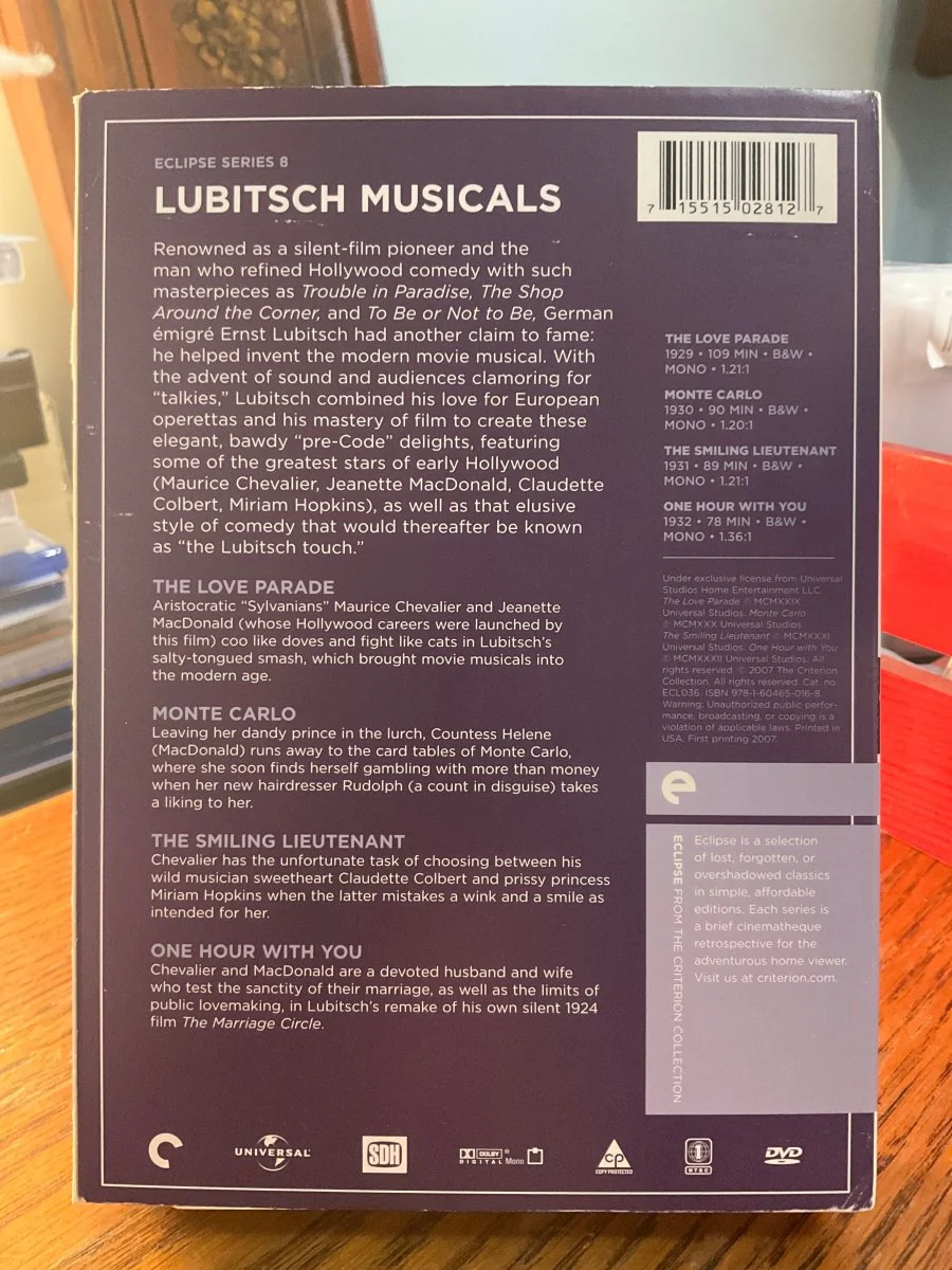 Eclipse Series 8: Lubitsch Musicals DVD USED - Image 2