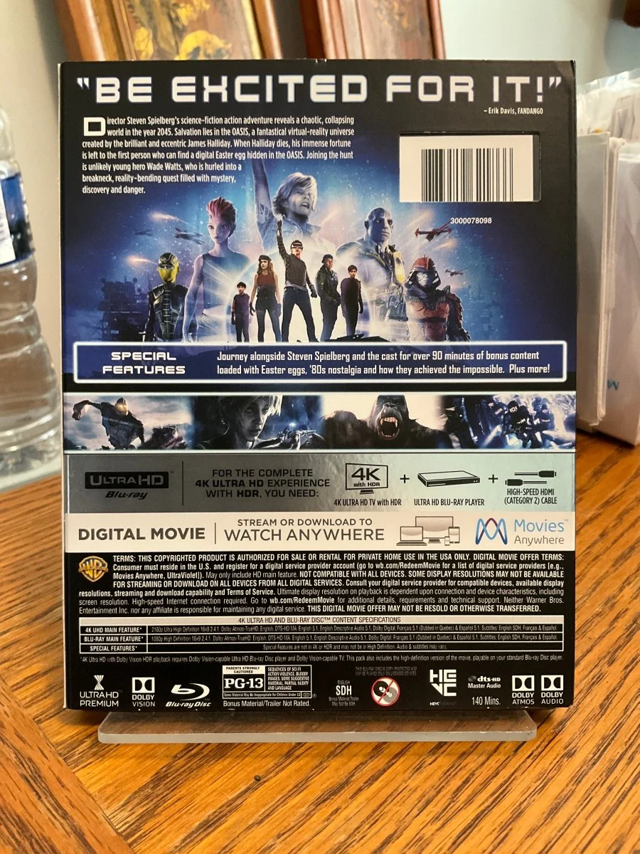 Ready Player One (4K Ultra HD) W/SLIP USED - Image 2