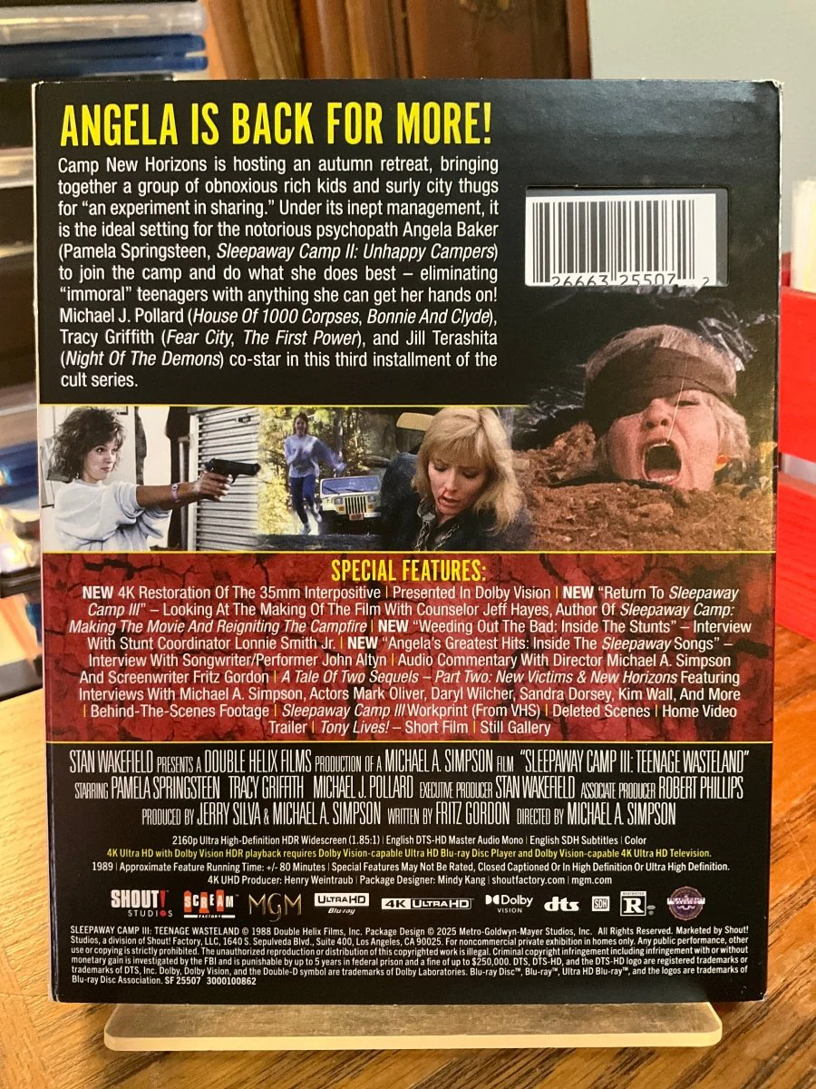 Sleepaway Camp III: Teenage Wasteland (4K UHD) w/SLIP USED - Image 2