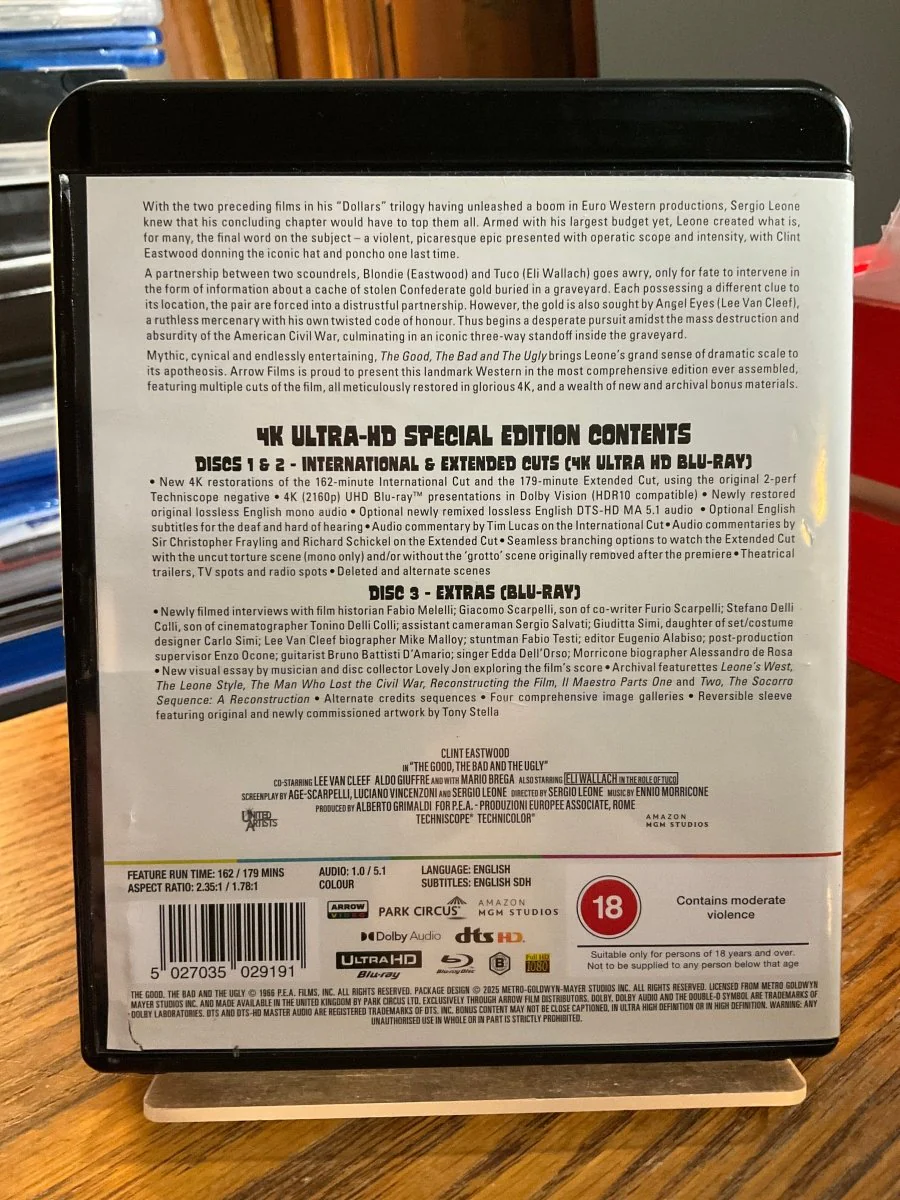 The Good, the Bad and the Ugly (4K UHD, Standard Edition, Region Free/B) USED - Image 2