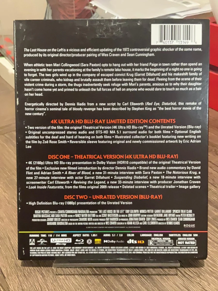The Last House on the Left 2009 4K UHD w/SLIP USED - Image 2