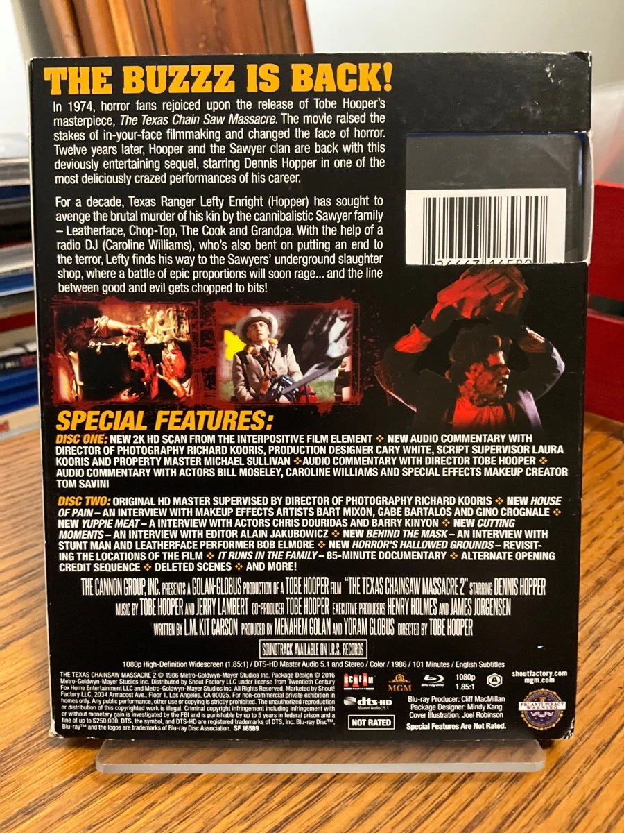 The Texas Chainsaw Massacre Part 2 Collector's Edition w/SLIP USED - Image 2